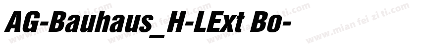 AG-Bauhaus_H-LExt Bo字体转换